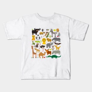 animals of Africa Kids T-Shirt